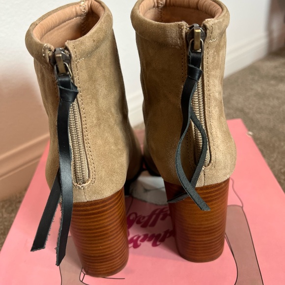Jeffrey Campbell Rumble Suede Taupe Booties - Picture 8 of 9
